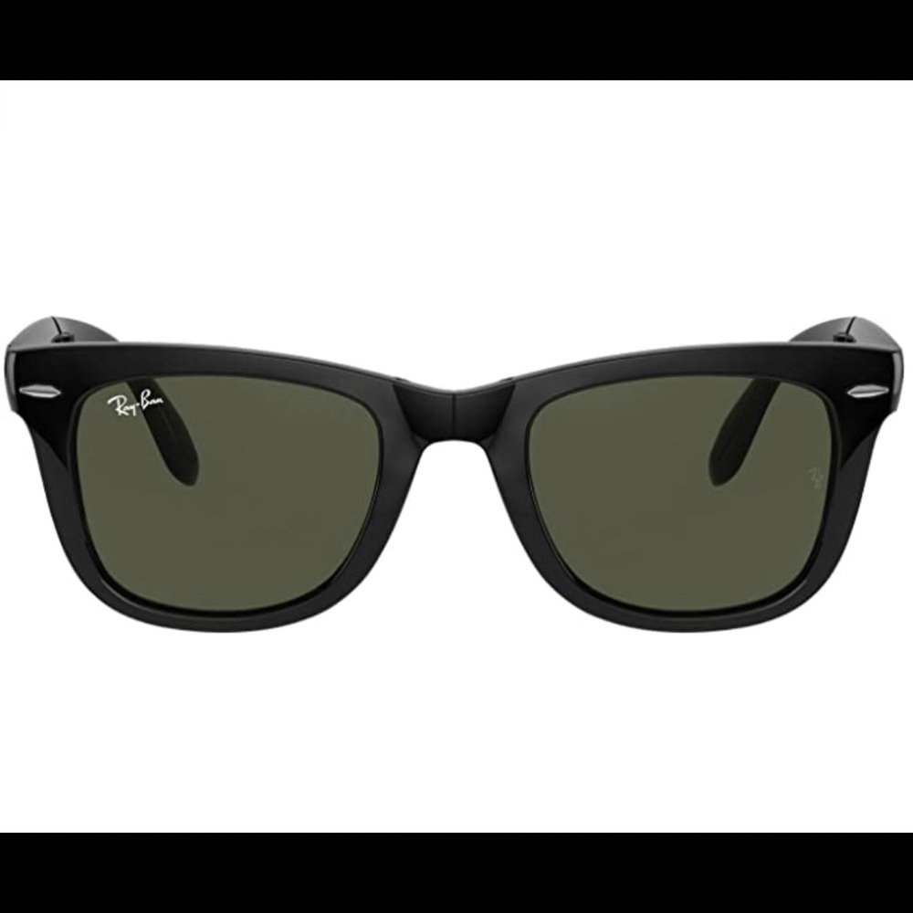 Never worn! Black Folding Wayfarer Sunglasses